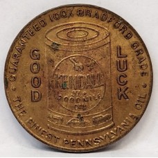 UNITED STATES OF AMERICA . TOKEN / MEDAL . KENDALL OIL / PENNYSYLVANIA OIL